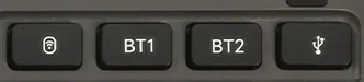 AF01 2.4G, BT1, BT2 and wired-mode selection keys