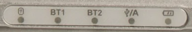 AF01 Bluetooth, 2.4G, wired-mode and battery status indicators