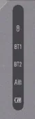 AF02 Bluetooth, 2.4G and battery status indicators